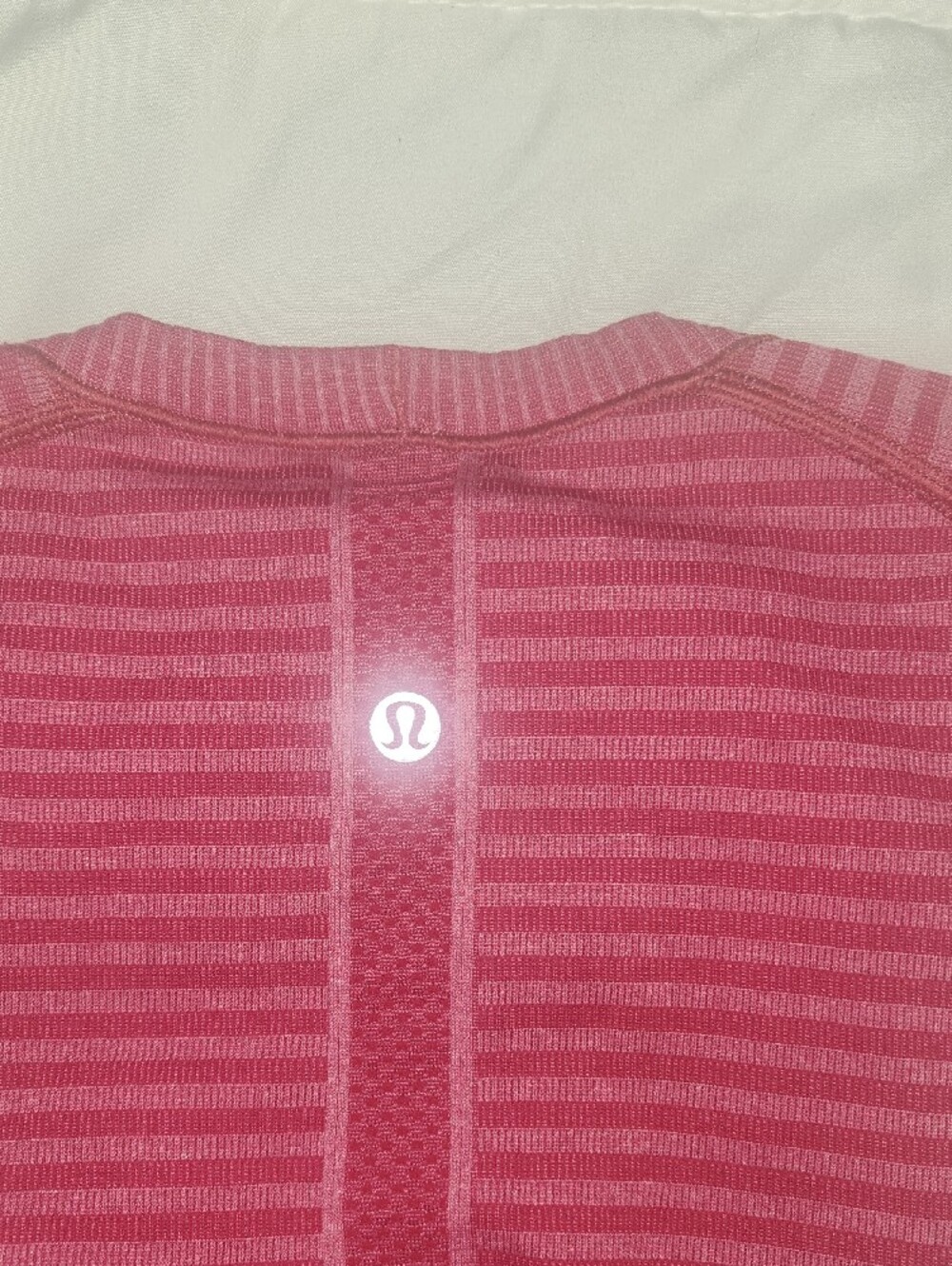 lululemon athletica Pink Striped Short Sleeve Tee - Picture 4 of 4